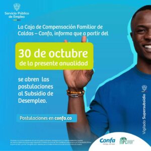 Imagen persona informando reactivación de subsidio al desemplo