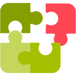 Icono de piezas de rompecabezas