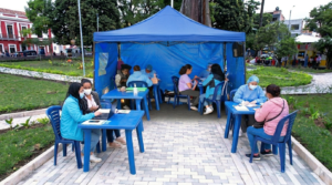Jornada de vacunación en parque de Caldas