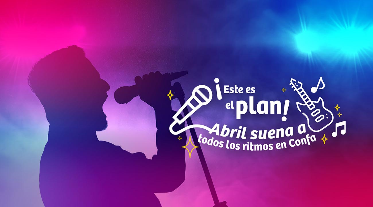 Persona en una sombra canta a través de un micrófono