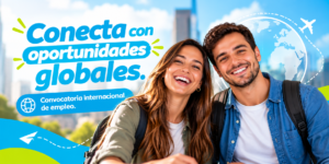 Dos personas, hombre y mujer sonríen felices porque encontraron empleo por la Agencia de Empleo de Confa.